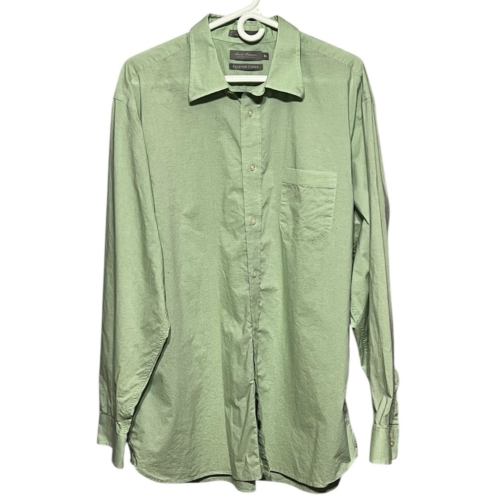 Daniel Cremieux Plaid Long Sleeve Button Down Shirt Green White Men’s XL